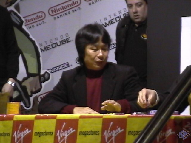 Shigeru Miyamoto sits