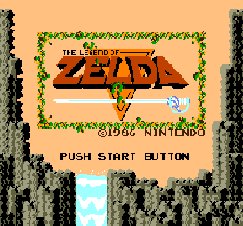Zelda title screen (NES)