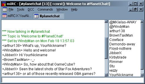 mIRC Setup: Welcome to PlanetChat!